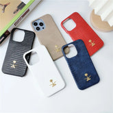 Lizard Pattern Leather iPhone Case